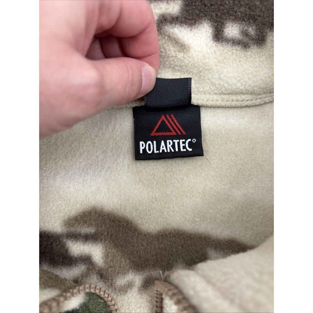 Vintage 90's Polar Tec Outdoor Fleece Galloping Horses XL - Picture 3 of 6